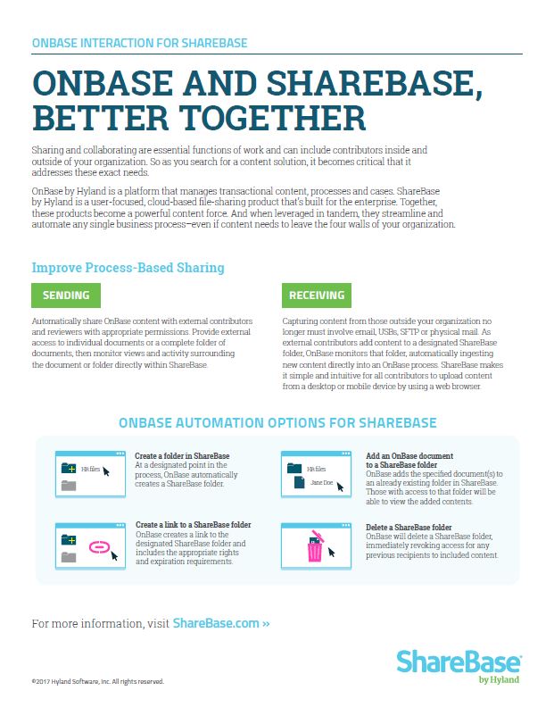 OnBase And ShareBase Better Together Kyocera Software Document Management Thumb, CopyLady, Kyocera, KIP, Xerox, VOIP, Southwest, Florida, Fort Myers, Collier, Lee