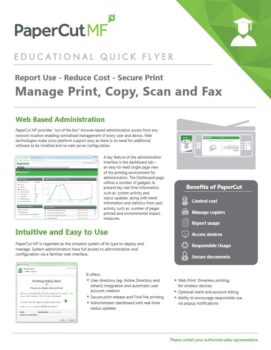 Education Flyer Cover, Papercut MF, CopyLady, Kyocera, KIP, Xerox, VOIP, Southwest, Florida, Fort Myers, Collier, Lee